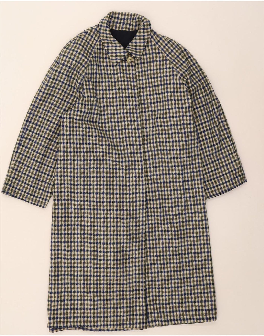 Palton reversibil vintage pentru femei IT 42 Poliester bleumarin mediu