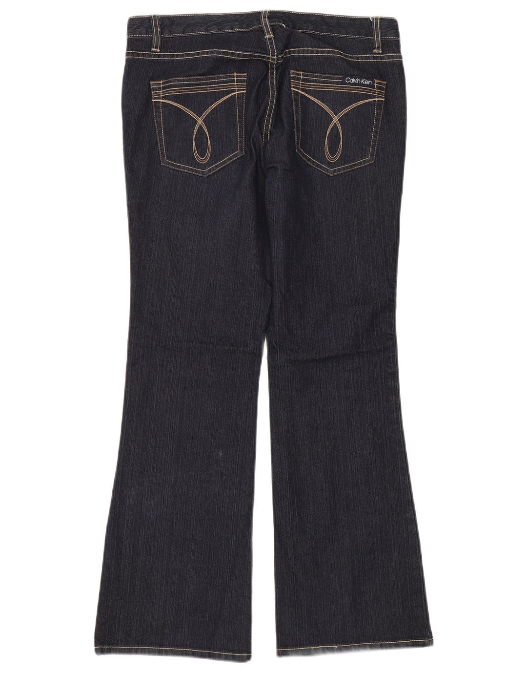 CALVIN KLEIN Blugi evazați pentru femei US 10 Medium W32 L30 Bumbac bleumarin