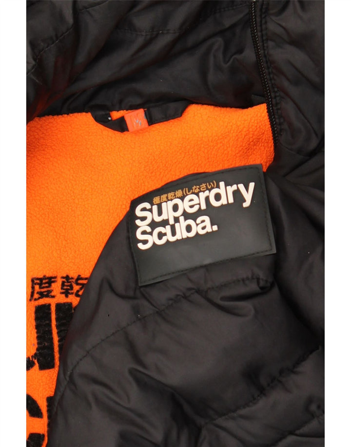 Jachetă Sherpa cu glugă Superdry pentru bărbați UK 38 Medium Black