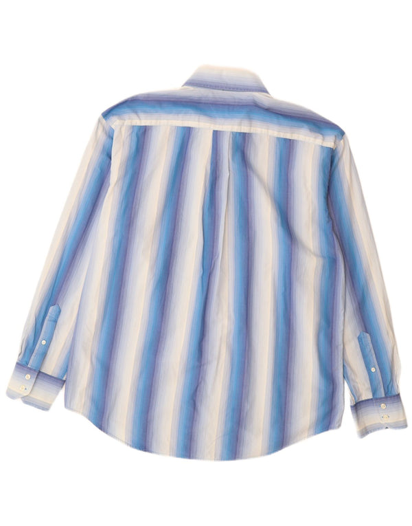 Tommy Hilfiger Mens Shirt XL Blue Striped Cotton