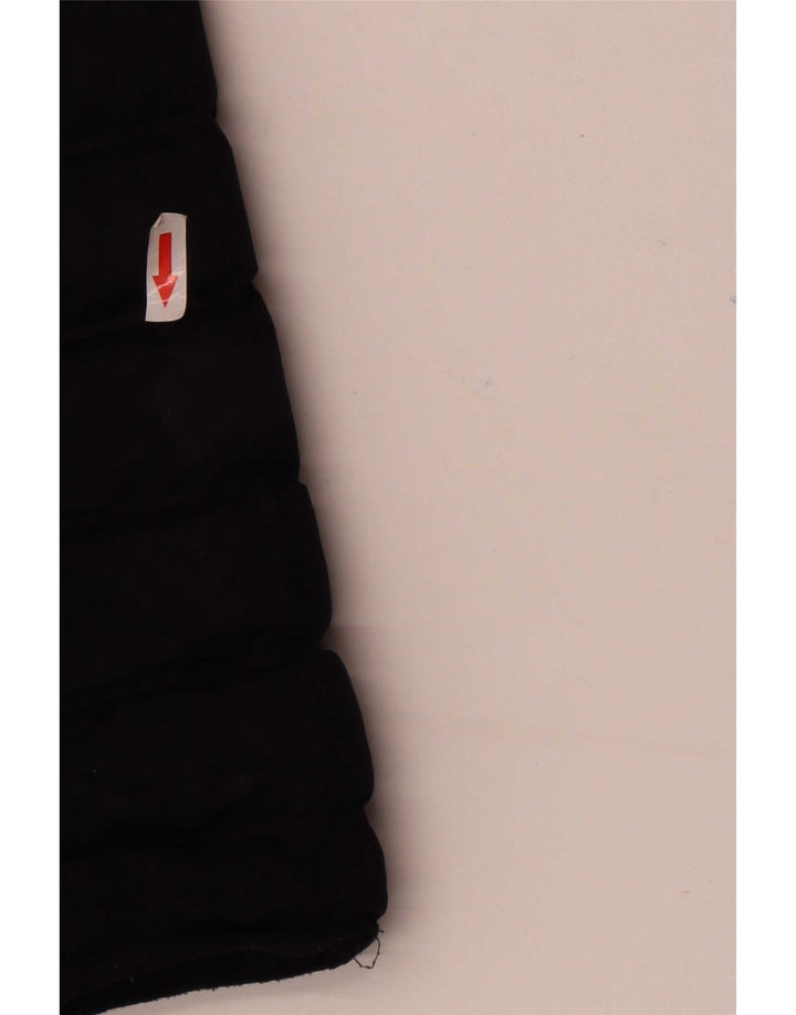Jachetă căptușită cu glugă Superdry pentru femei UK 12 Poliester mediu negru