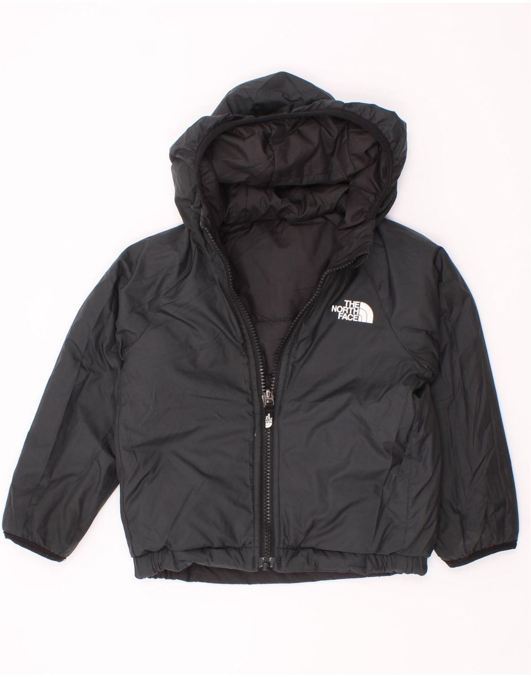 Jachetă căptușită cu glugă The North Face pentru bebeluși 18-24 luni, poliester negru