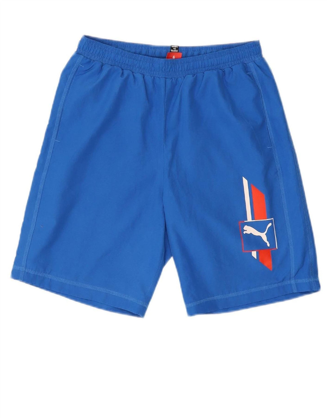 PUMA Boys Graphic Sport Shorts 15-16 Years  Blue Polyester