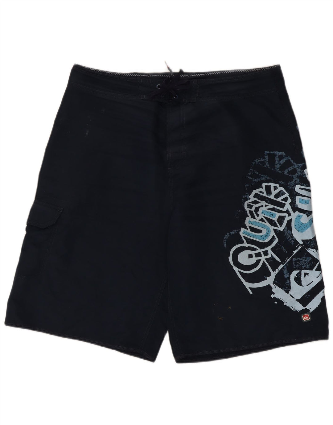 Pantaloni scurți de înot grafic Quiksilver pentru bărbați, mari, poliester, albastru