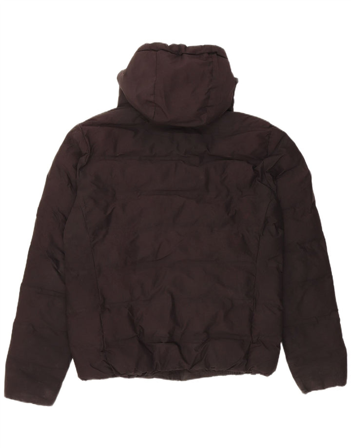 Jachetă căptușită cu glugă Superdry pentru bărbați UK 40 Poliester negru mare