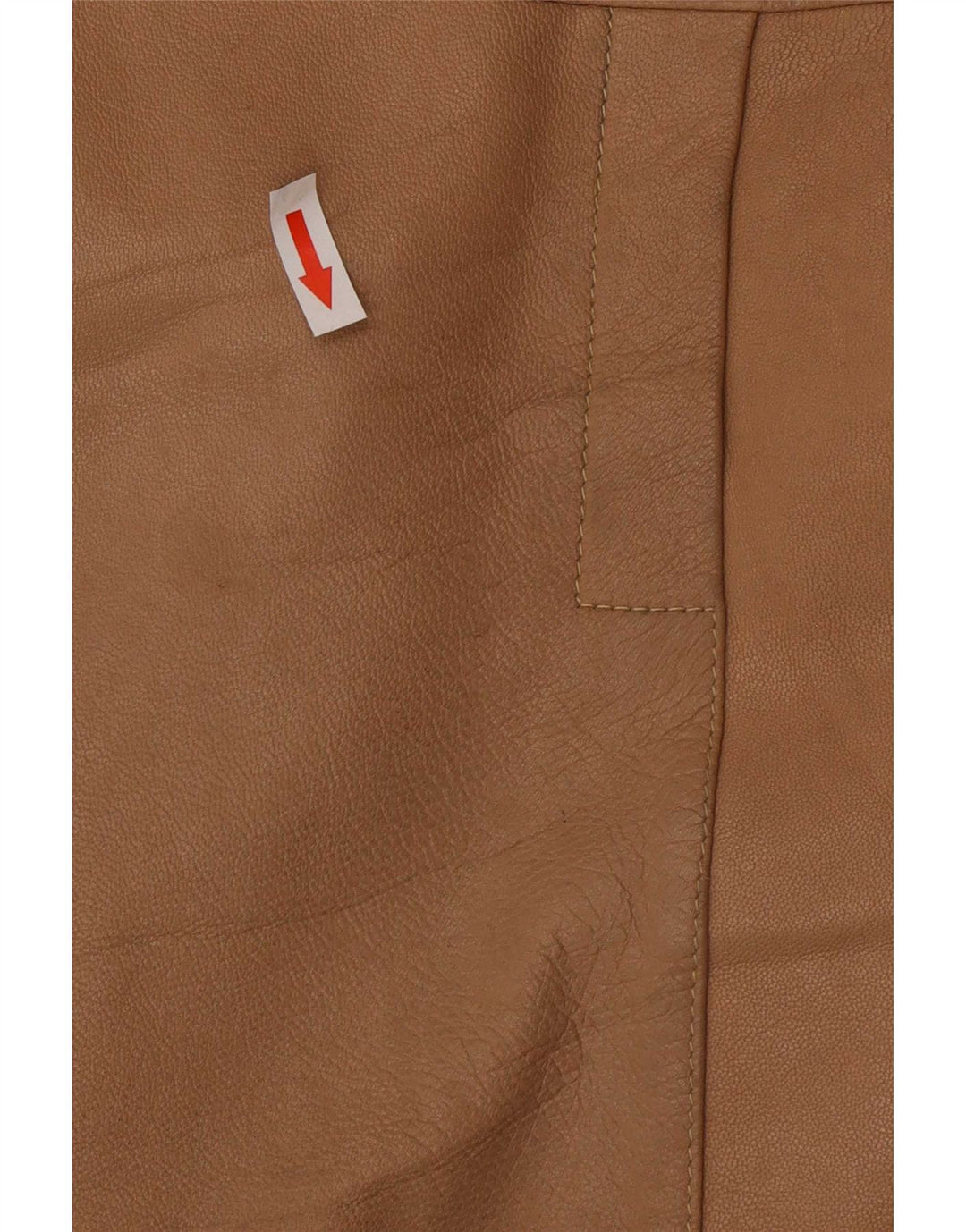Jachetă de piele vintage pentru bărbați, maro mică