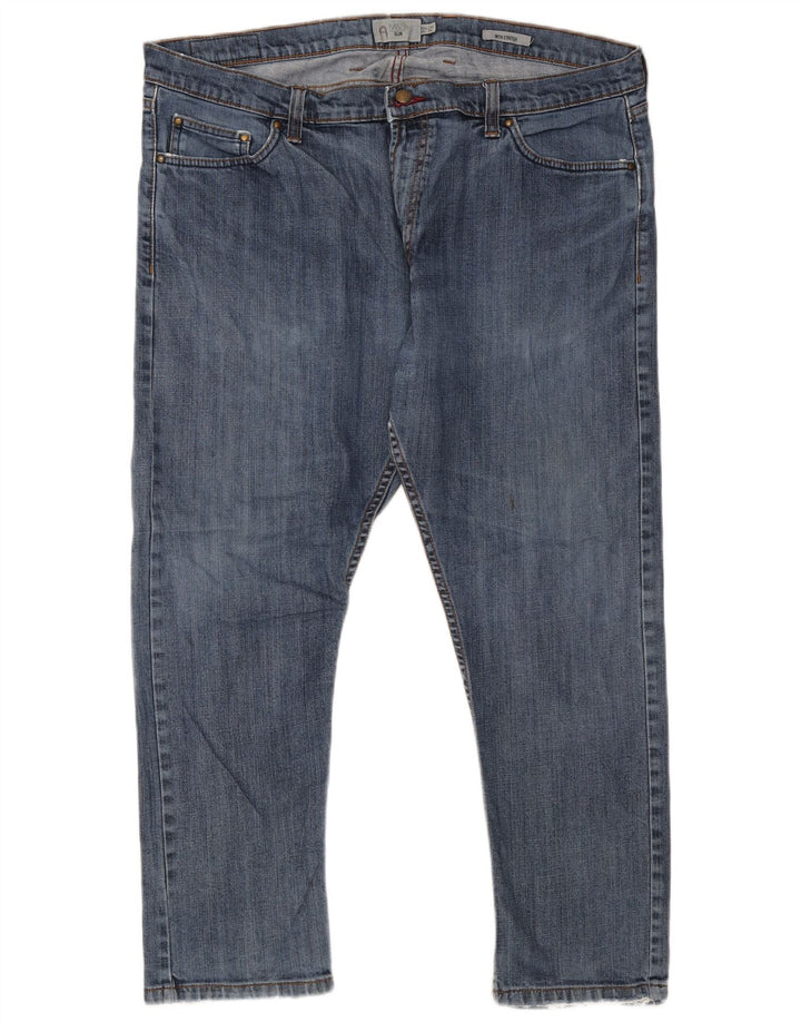 Blugi slim pentru bărbați Marks & Spencer W40 L29 Bumbac albastru
