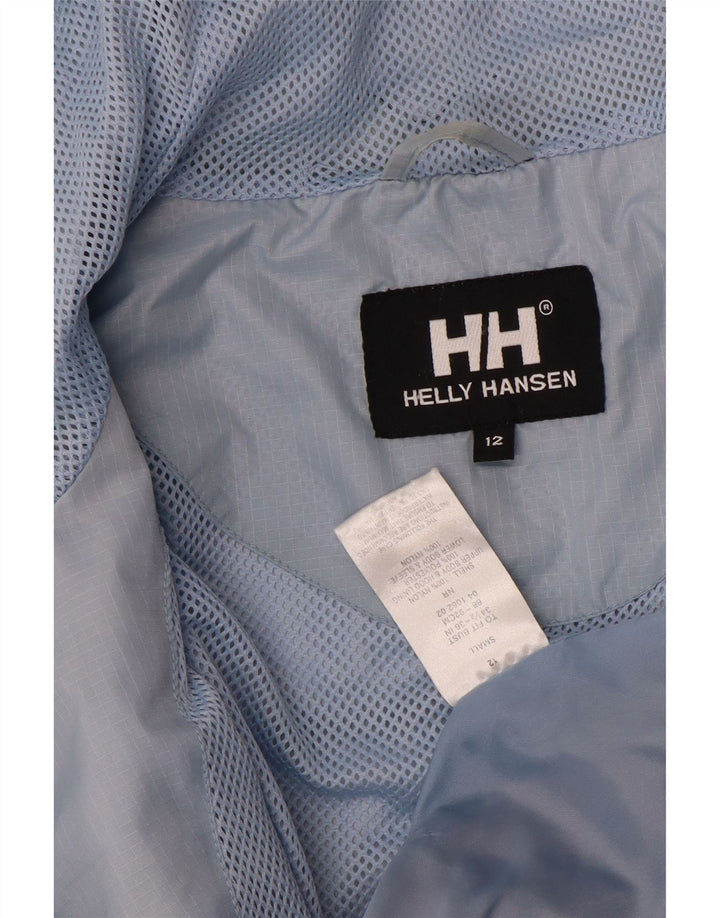 Jachetă de vânt cu glugă Helly Hansen pentru băieți 11-12 ani, albastru, color block