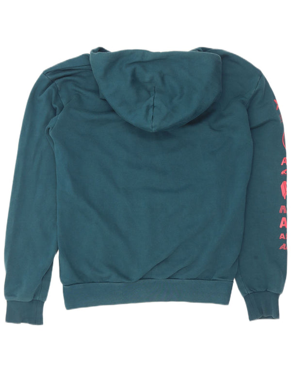 Pulover cu glugă cu grafică Adidas pentru bărbați, bumbac, albastru mic