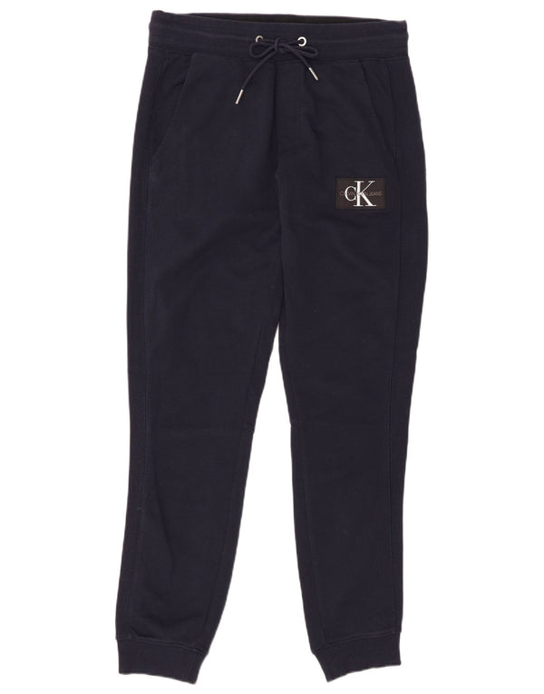 Calvin Klein Pantaloni de trening pentru bărbați Pantaloni de jogging Mediu Bumbac bleumarin