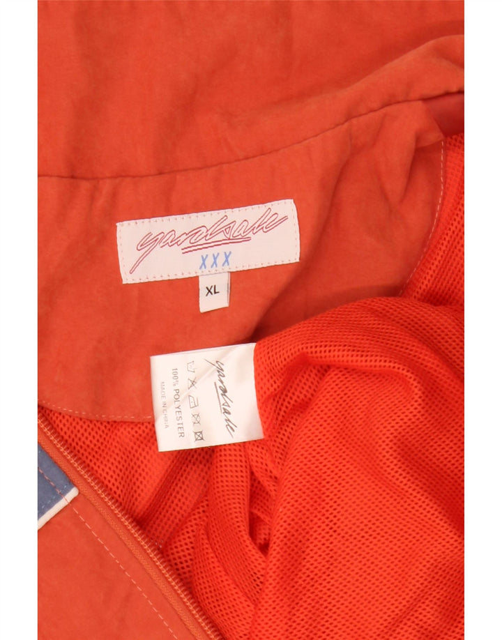 Jachetă de trening grafică Yardsale pentru bărbați, XL, portocaliu, poliester