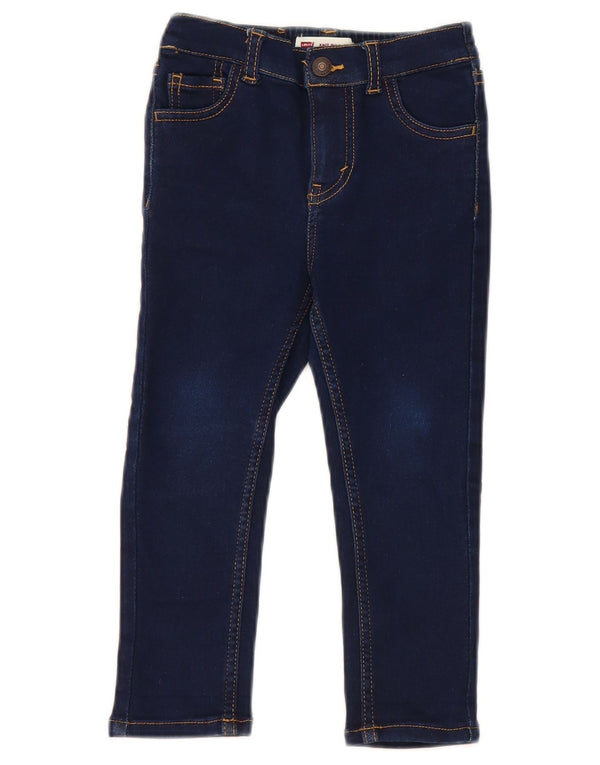 Jeans skinny Levi's pentru fetite 18-24 luni L20 L14 bumbac bleumarin