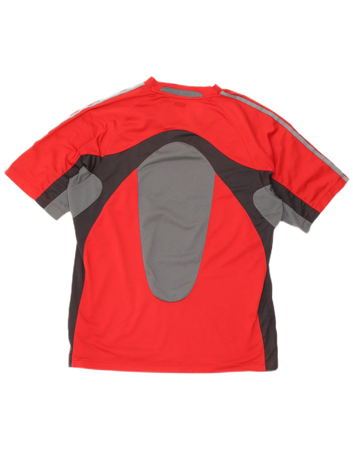 Tricou pentru bărbați Adidas Top mare, roșu, poliester color bloc