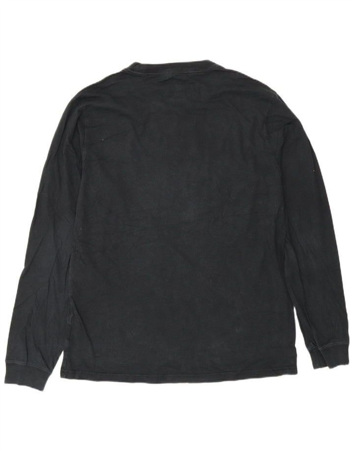 Top pentru bărbați Converse cu mânecă lungă, mediu negru, bumbac