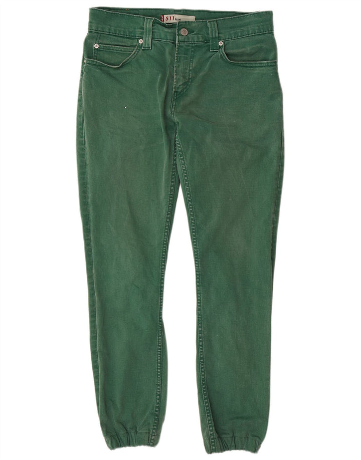 LEVI'S 511 Joggers Slim Jeans W32 L29 Bumbac verde