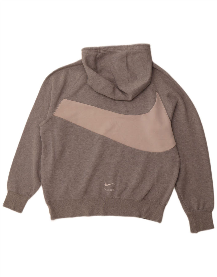 Pulover NIKE pentru bărbați, cu capota, mare, gri, bumbac