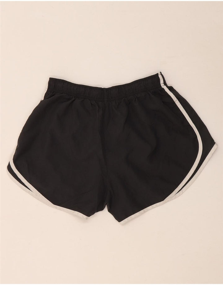 Pantaloni scurti sport NIKE Dri Fit pentru femei UK 12 Medium Gri Poliester