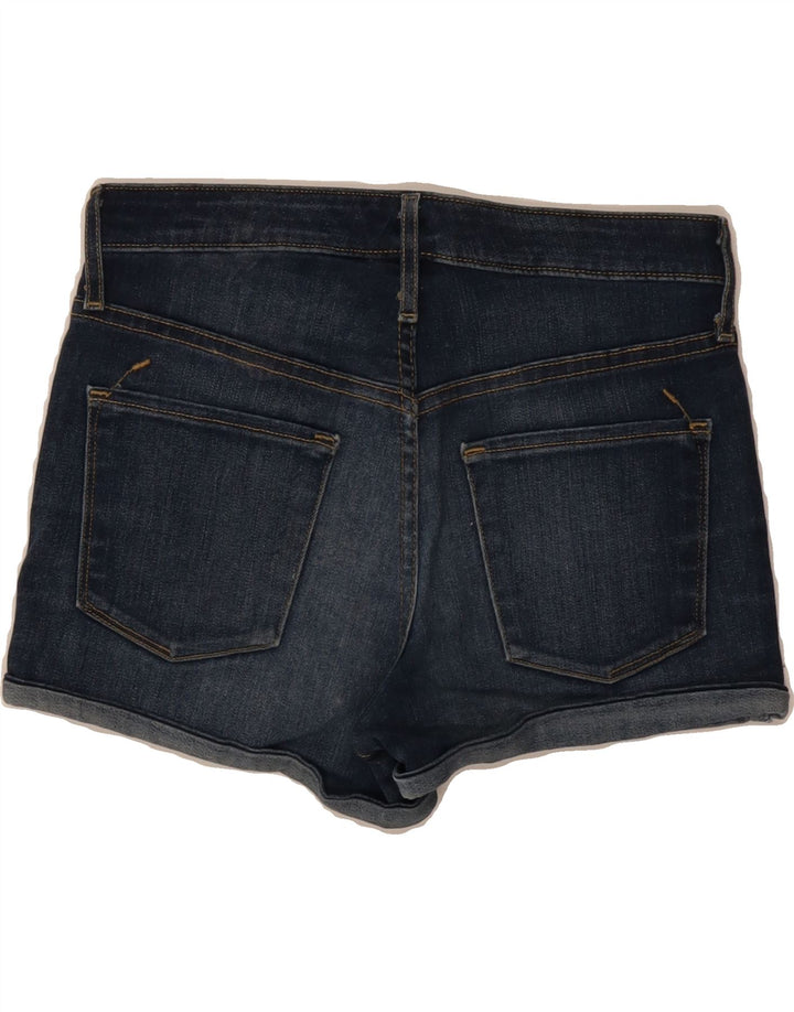 MOSSIMO Womens Power Stretch Denim Shorts US 4 Small W27 Navy Blue Vintage Mossimo and Second-Hand Mossimo from Messina Hembry 