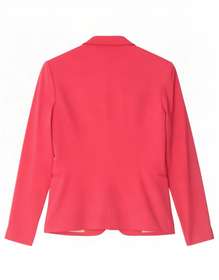 Blazer pentru femei Zara cu 1 nasture, UK 10, mic, roz, viscoză
