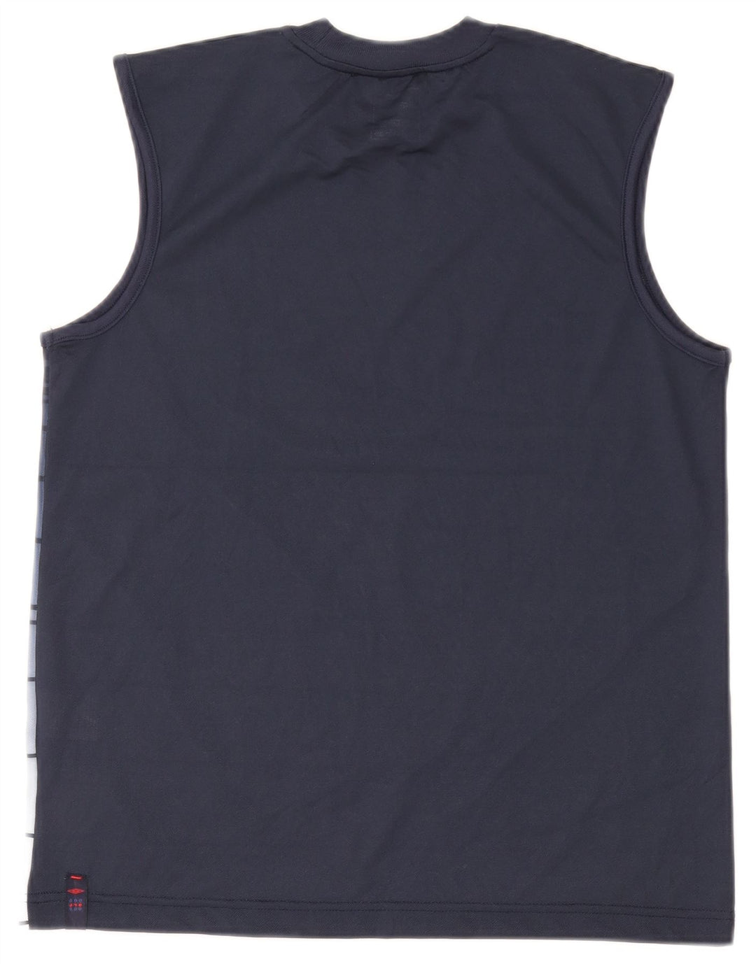 Top cu vestă Umbro pentru bărbați, poliester cu dungi albastru bleumarin mediu