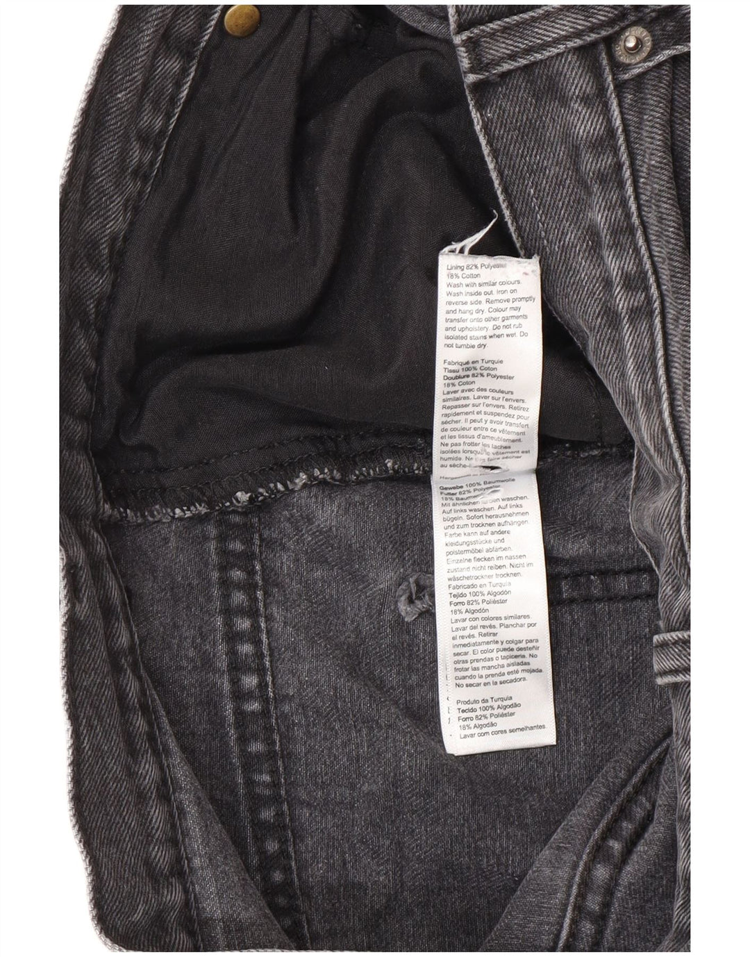 Blugi largi pentru femei Topshop L30 L32 Poliester negru