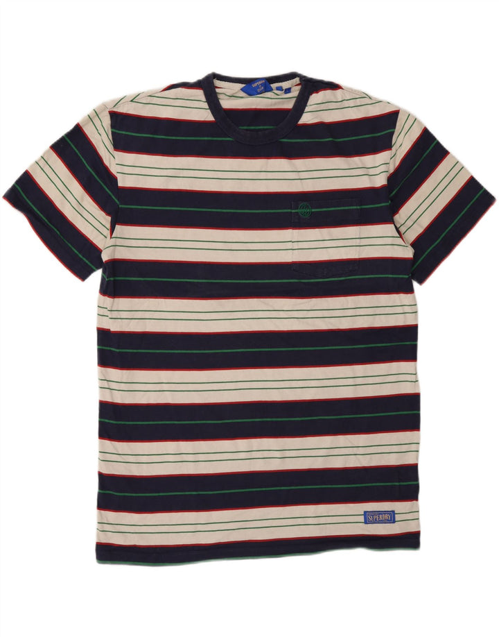 Tricou Superdry pentru bărbați Top mare din bumbac cu dungi multicolore