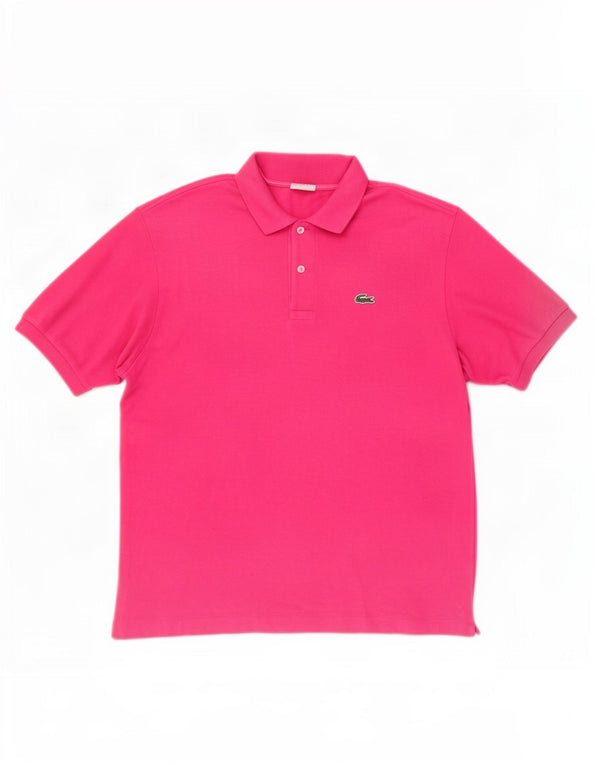Tricou polo pentru bărbați Lacoste Mărimea 6 XL Bumbac roz