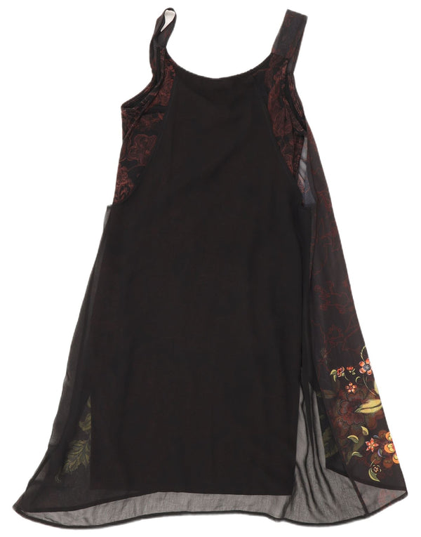 Rochie tunică fără mâneci pentru femei Desigual EU 38 Medium Negru Floral Boem