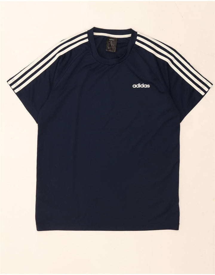 Tricou pentru bărbați ADIDAS Climalite Top Mediu Bleumarin Poliester