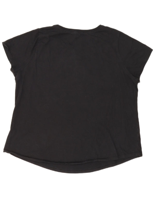 Tricou grafic supradimensionat pentru femei Nike UK 18 XL bumbac negru