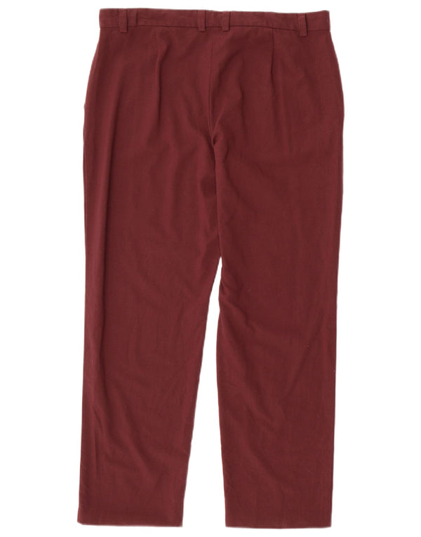 MARKS & SPENCER Pantaloni casual drepti pentru femei UK 14 Large W34 L27 Maro