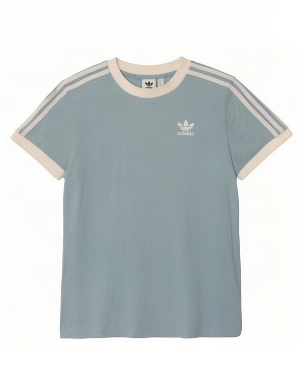 Tricou Adidas Femei Top UK 6 XS Albastru Colorblock Bumbac