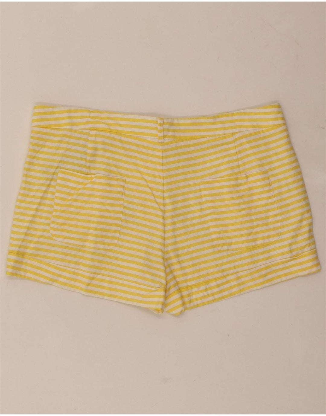 Pantaloni caldi pentru femei Zara mici W26 Viscoză cu dungi galbene