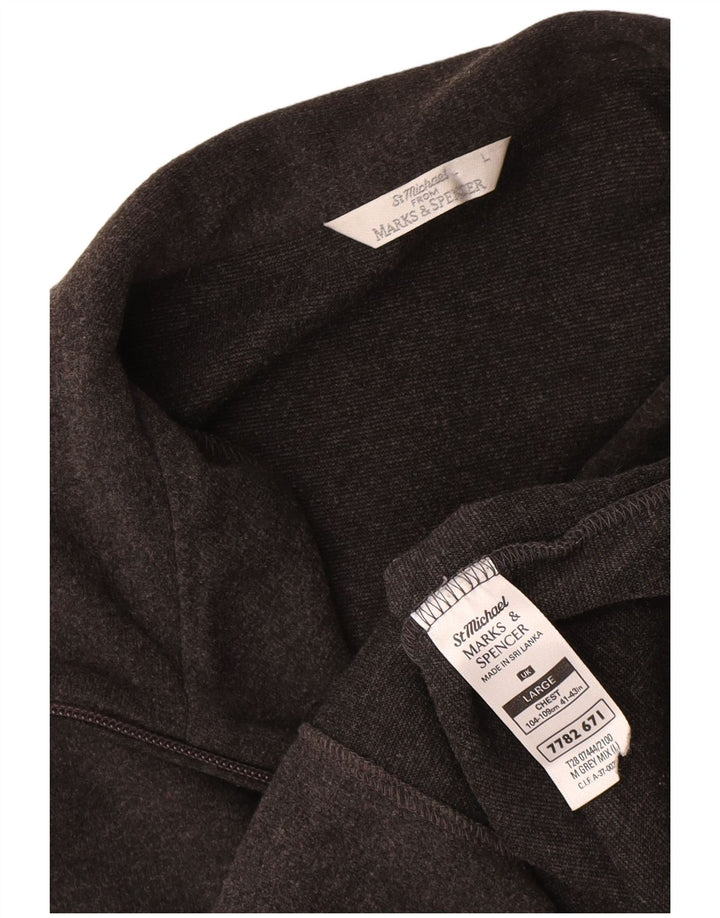 Jachetă de trening pentru bărbați Marks & Spencer, mare, gri, bumbac