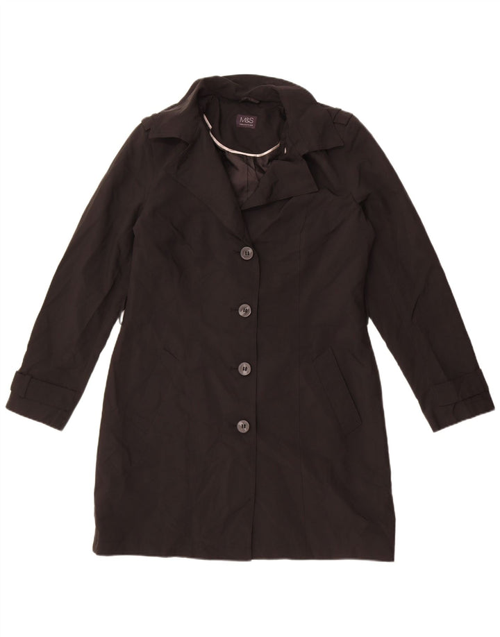 Trench pentru femei Marks & Spencer UK 12 Poliester mediu negru