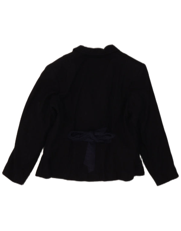 Jachetă Blazer Fete Moschino 7-8 Ani Lână Bleumarin