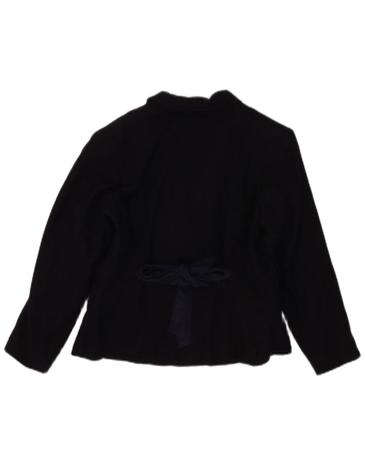 Jachetă Blazer Fete Moschino 7-8 Ani Lână Bleumarin