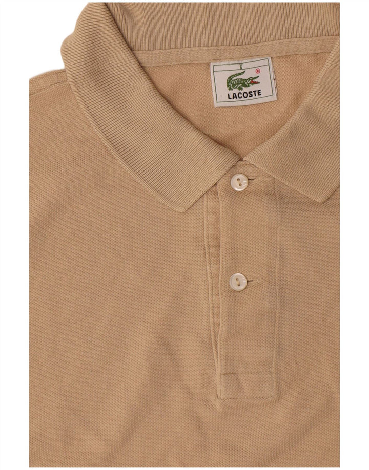 Tricou polo Lacoste pentru bărbați mărimea 5 mare, bej, bumbac