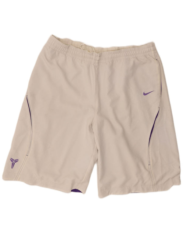 Nike Mens Dri Fit Sport Shorts XL White Poliester