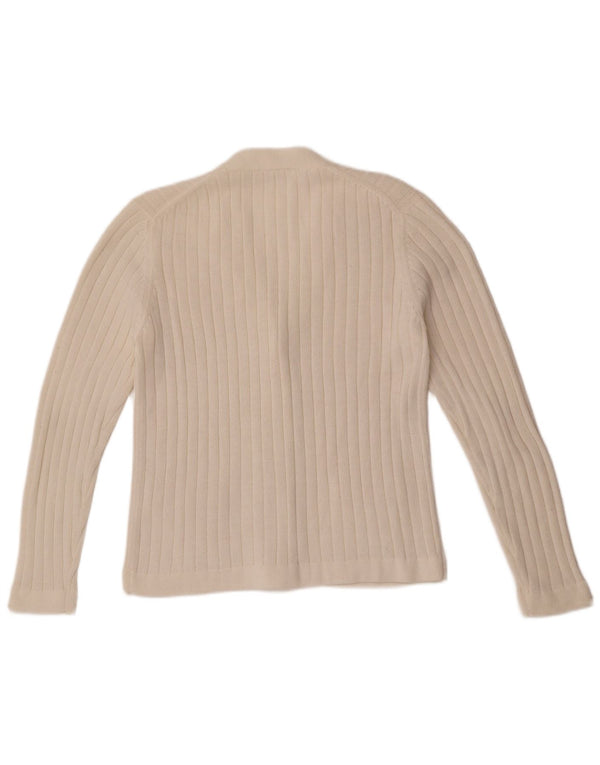 Pulover cardigan pentru femei C & A EU 48 2XL Alb Acrilic