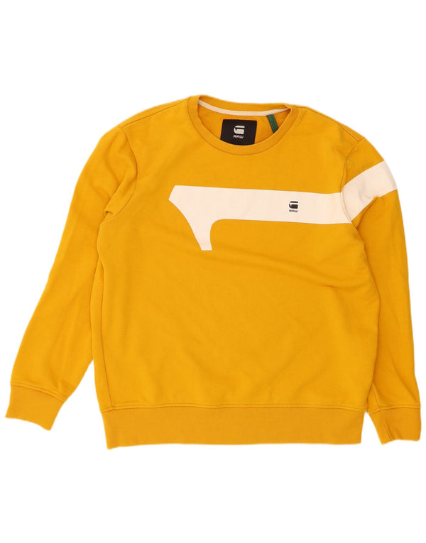 Hanorac pentru bărbați G-Star Jumper XL, galben, bumbac color bloc