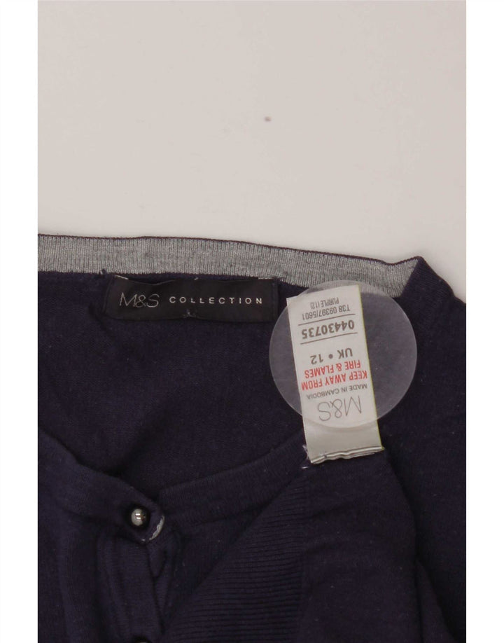 Pulover cardigan pentru femei Marks & Spencer UK 12 Viscoză violet mediu