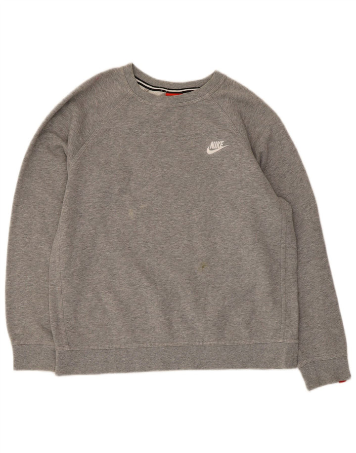 Pulover Nike pentru băieți 13-14 ani XL bumbac gri