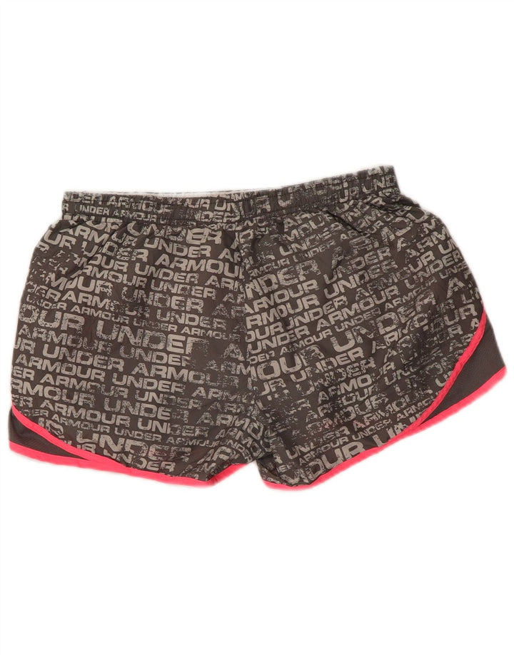 Pantaloni scurți sport grafic pentru femei UNDER ARMOUR Heat Gear UK 14 Medium Gri