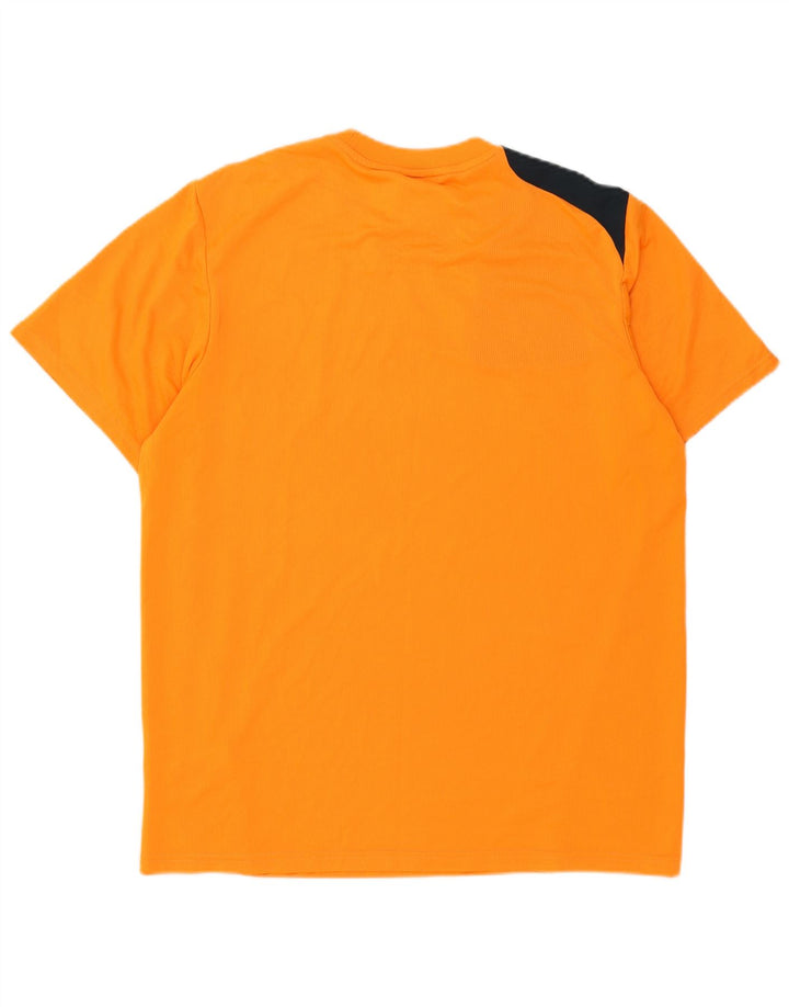 Tricou grafic pentru bărbați Adidas Top mare portocaliu din poliester color bloc