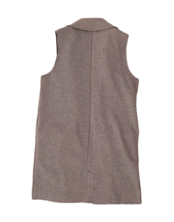 Vestă cu paragate Topshop pentru femei UK 8 Small Gri Elastan