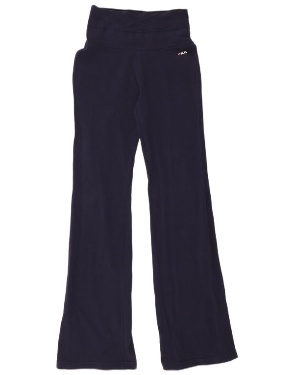 Pantaloni de trening Fila Flare pentru femei UK 10 mic Bumbac bleumarin