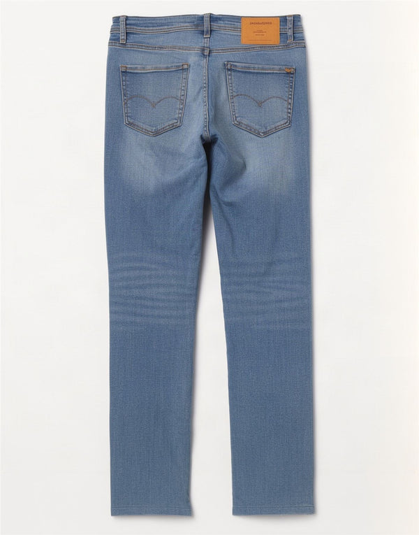 Jack & Jones Blugi Skinny Liam Distressed pentru bărbați W33 L29 Bumbac albastru