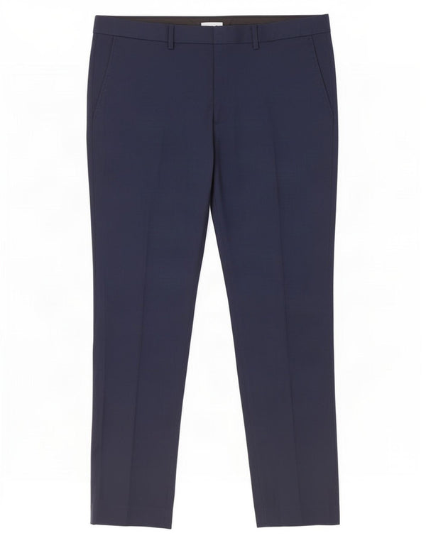 Marks & Spencer Pantaloni de costum slim pentru bărbați L36 L31 Poliester bleumarin