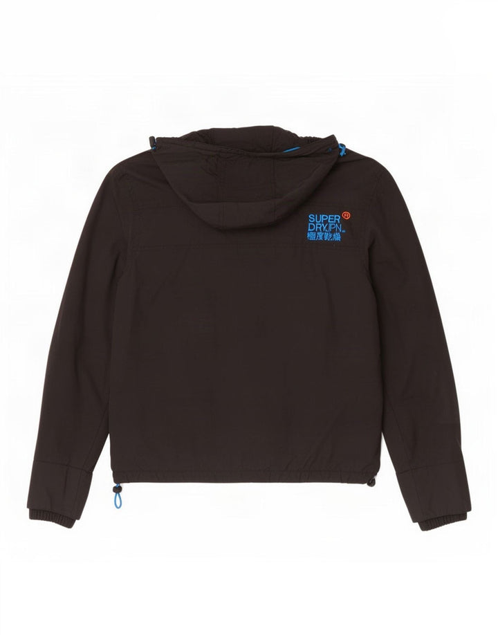 Superdry Windcheater Graphic Windbreaker Jacket pentru femei UK 10 Small Black